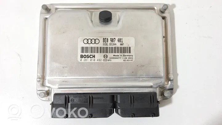 Audi A4 S4 B6 8E 8H Centralina/modulo del motore 8E0907401