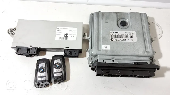 BMW 5 F10 F11 Kit centralina motore ECU e serratura 9257038