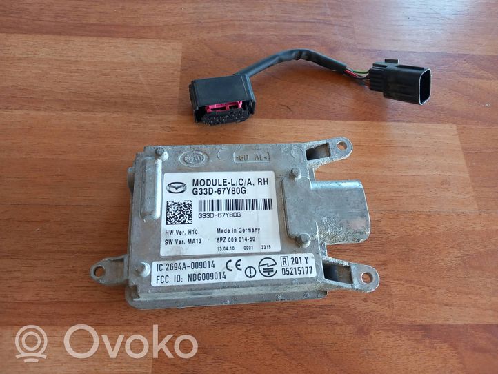 Mazda 6 Capteur radar d'angle mort G33D67Y80G