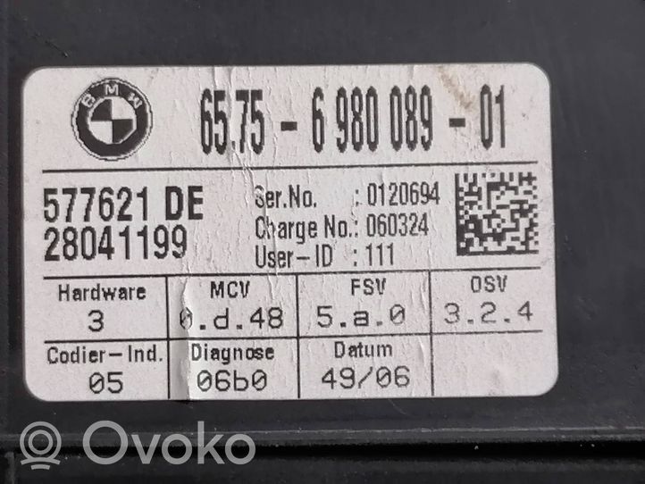 BMW 5 E60 E61 Rilevatore/sensore di movimento 65756980089