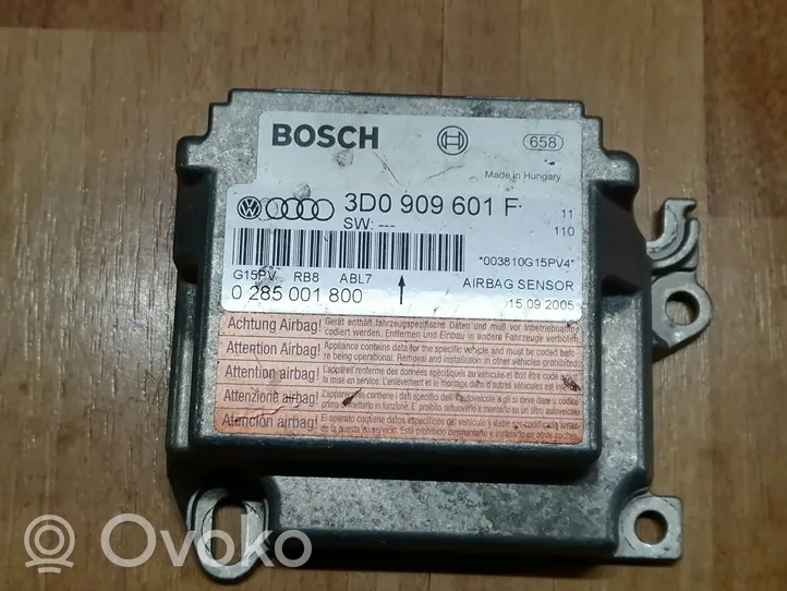 Volkswagen Touareg I Oro pagalvių valdymo blokas 3D0909601F