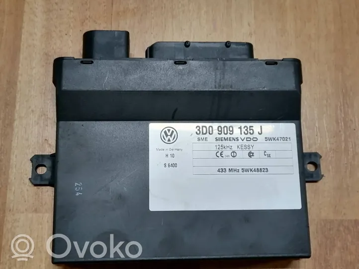 Volkswagen Touareg I Module de contrôle sans clé Go 3D0909135J