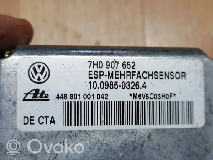 Volkswagen Touareg I Capteur de vitesse de lacet d'accélération ESP 7H0907652