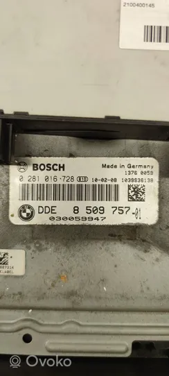 BMW 5 GT F07 Komputer / Sterownik ECU i komplet kluczy 8509757