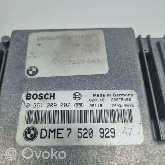 BMW 7 E65 E66 Kit calculateur ECU et verrouillage 7520929