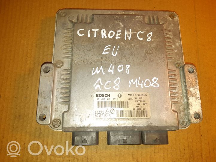 Citroen C8 Calculateur moteur ECU 0281011033