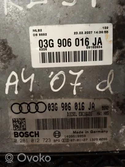 Audi A4 S4 B7 8E 8H Centralina/modulo del motore 03G906016JA