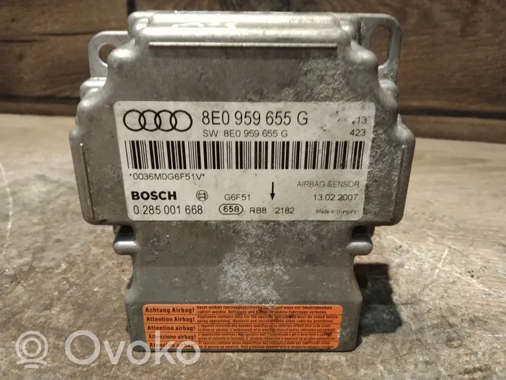 Audi A4 S4 B7 8E 8H Centralina/modulo airbag 8E0959655G