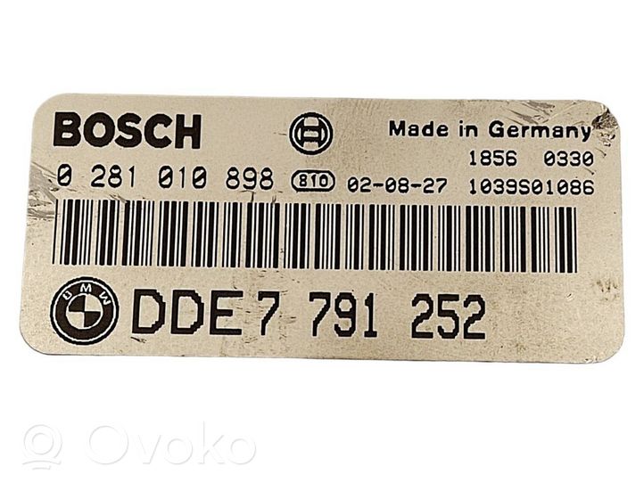 BMW 7 E65 E66 Komputer / Sterownik ECU i komplet kluczy 7791573