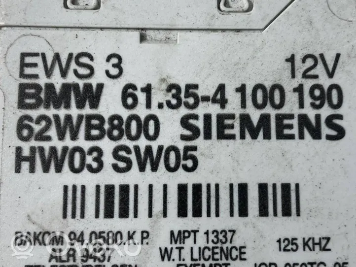 BMW 3 E46 Ajonestolaitteen ohjainlaite/moduuli 4100190