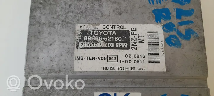 Toyota Yaris Verso Sterownik / Moduł ECU 8966652180