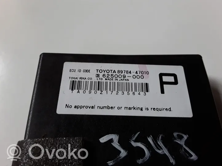Toyota Prius (XW30) Unité de commande dispositif d'immobilisation 8978447010