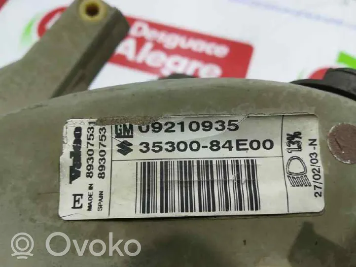 Opel Agila A Lampa przednia 09210935