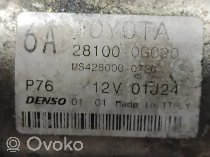 Toyota Corolla Verso E121 Rozrusznik 281000G020