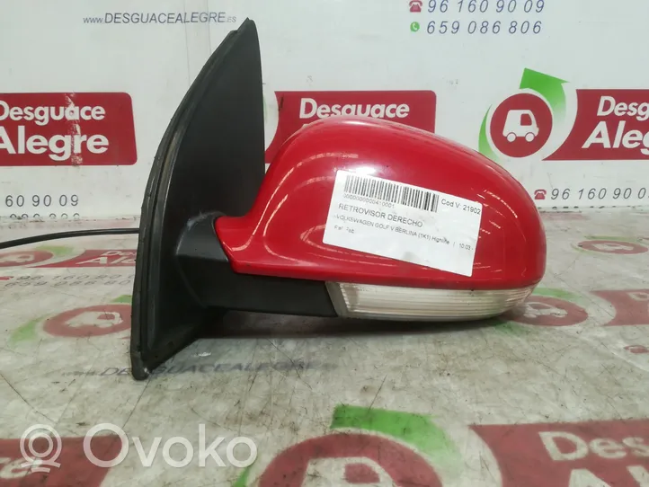 Volkswagen Golf V Front door electric wing mirror 1K0857933