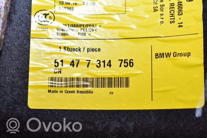 BMW i3 Dolny panel schowka koła zapasowego 7362860