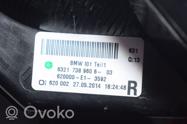 BMW i3 Lampy tylnej klapy bagażnika 7389606