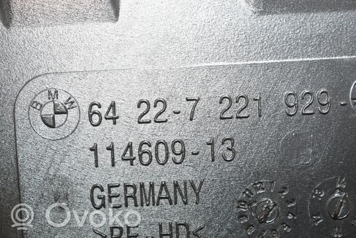 BMW 3 GT F34 Ohjaamon sisäilman ilmakanava 7221929
