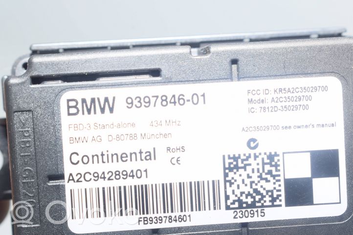 BMW 1 F20 F21 Moduł / Sterownik anteny 9397846