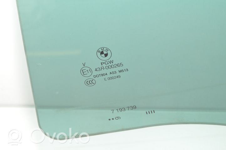 BMW X6 E71 aizmugurējo durvju stikls 