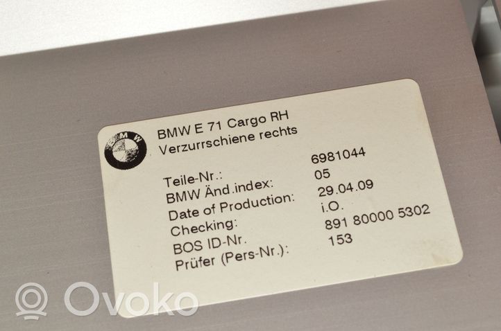 BMW X6 E71 Apdaila bagažinės dangčio (komplektas) 