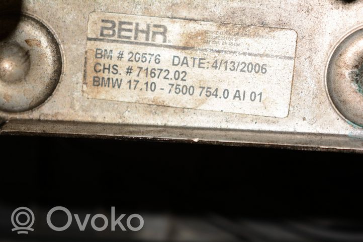 BMW X5 E53 Moottoriöljyn jäähdytinlaite 7500754