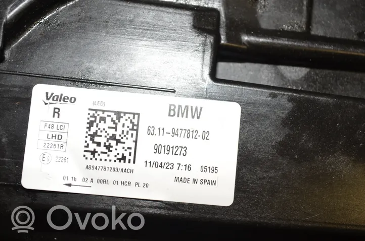 BMW X1 F48 F49 Etu-/Ajovalo 9477812