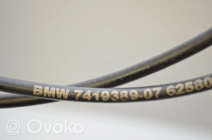 BMW 3 G20 G21 Cable de apertura del capó/tapa del motor 7419389