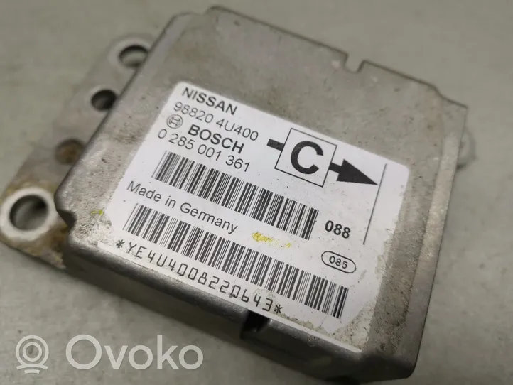 Nissan Almera Tino Gaisa spilvenu vadības bloks 988204U400