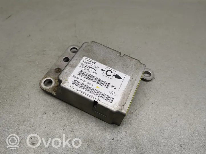 Nissan Almera Tino Gaisa spilvenu vadības bloks 988204U400