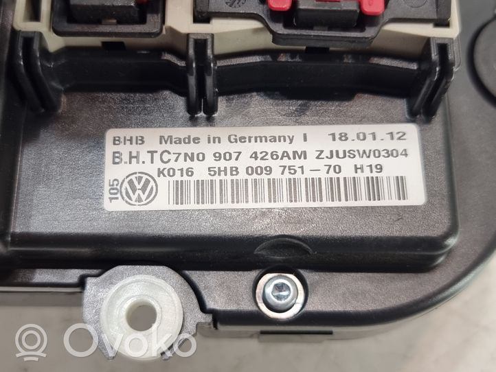 Volkswagen PASSAT B7 Sisätuulettimen ohjauskytkin 7N0907426AM