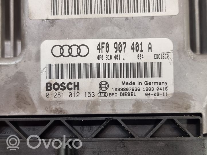 Audi A6 S6 C6 4F Variklio valdymo blokas 4F0907401A