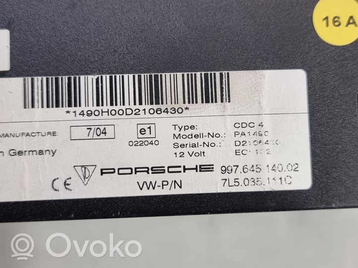 Porsche Cayenne (9PA) CD/DVD-vaihdin 7L5035111C
