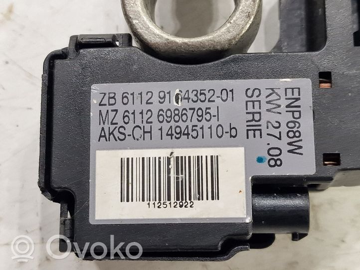 BMW 3 E92 E93 Câble négatif masse batterie 61126986795