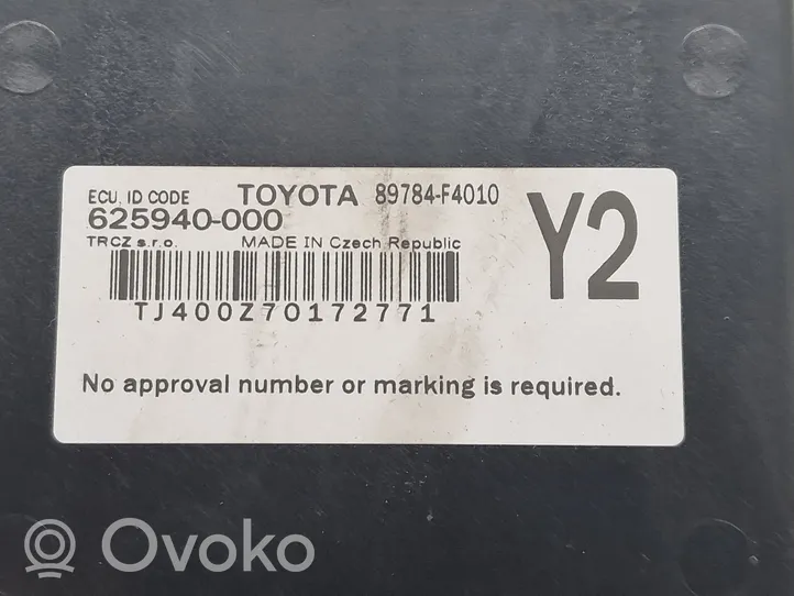 Toyota C-HR Unité de commande dispositif d'immobilisation 89784F4010