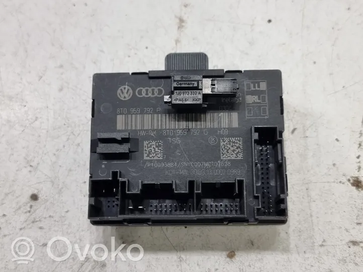 Audi A5 8T 8F Oven ohjainlaite/moduuli 8T0959792G