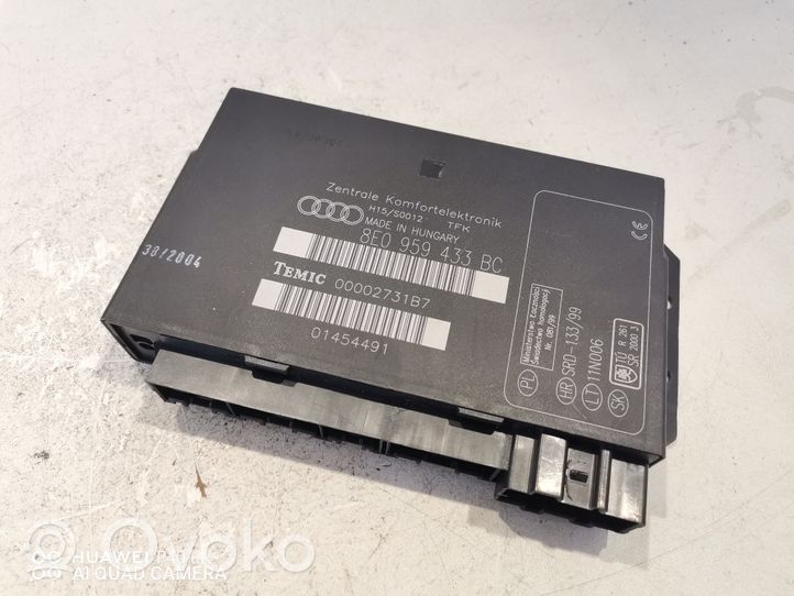 Audi A4 S4 B6 8E 8H Module confort 8E0959433BC