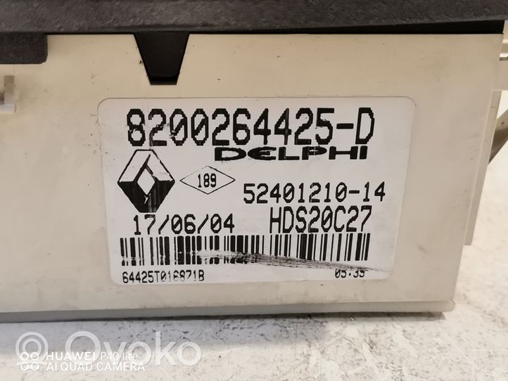 Renault Laguna II Oro kondicionieriaus/ klimato/ pečiuko valdymo blokas (salone) 8200264425