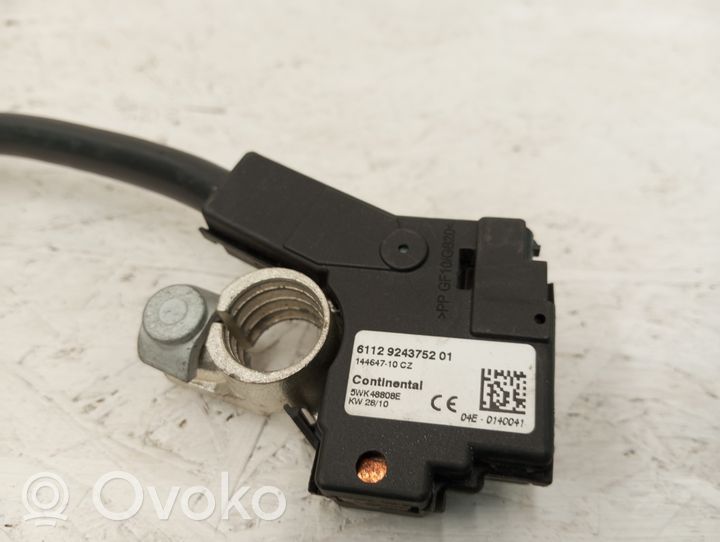 BMW X3 F25 Cable negativo de tierra (batería) 6112924375201