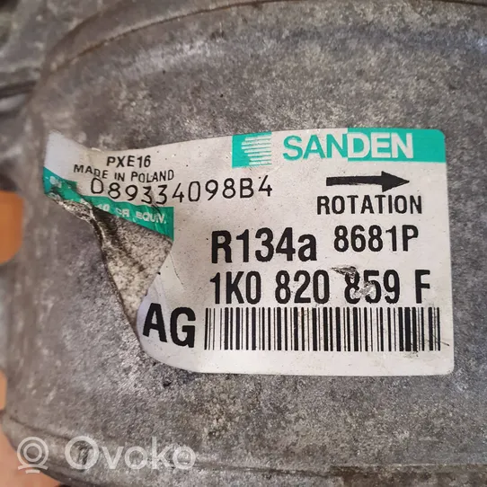 Audi A3 S3 A3 Sportback 8P Air conditioning (A/C) compressor (pump) 1K0820859F