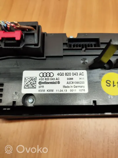 Audi A6 S6 C7 4G Ilmastoinnin ohjainlaite 4G0820043AC