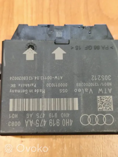 Audi A6 S6 C7 4G Pysäköintitutkan (PCD) ohjainlaite/moduuli 4H0919475AA