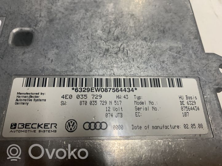 Audi A4 S4 B8 8K MMI valdymo blokas 4E0035729