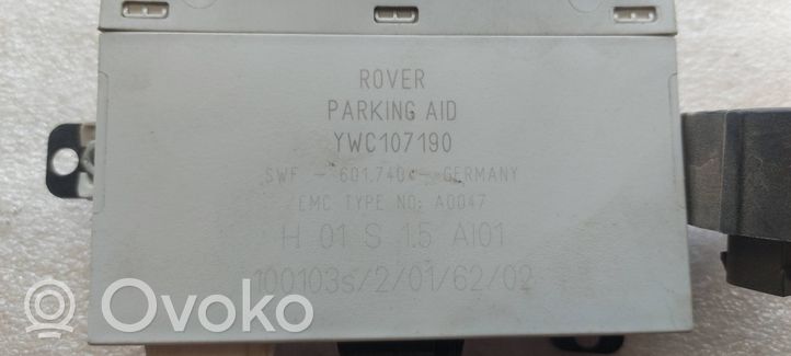 Rover 25 Pysäköintitutkan (PCD) ohjainlaite/moduuli YWC107190