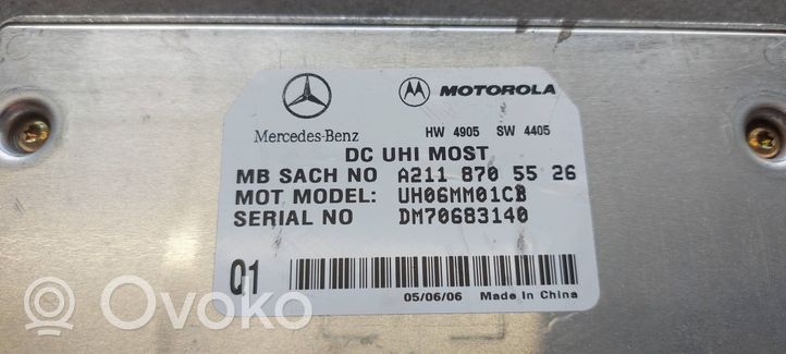 Mercedes-Benz CLS C219 Bluetooth modulis A2118705522