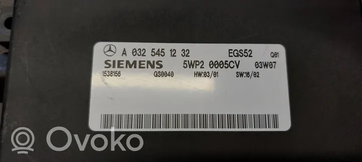 Mercedes-Benz C W203 Sterownik / Moduł skrzyni biegów A0325451232