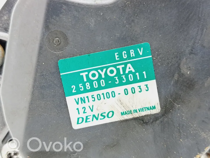 Toyota Auris E210 EGR-venttiili 2580033011