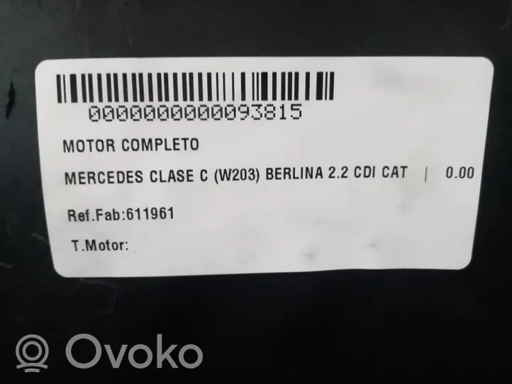 Mercedes-Benz C W203 Moottori 611961
