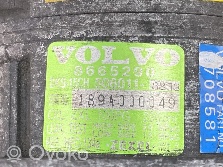 Volvo C70 Компрессор (насос) кондиционера воздуха 8665290