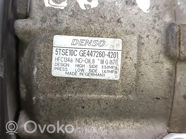 Toyota Yaris Kompresor / Sprężarka klimatyzacji A/C GE4472604201